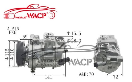 DCP32045 Xe máy nén 7SEU cho Audi A3 cho VW Golf WXAD025