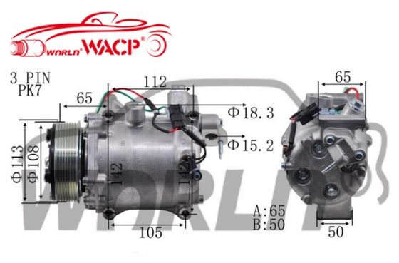 Máy nén khí ô tô chất lượng cao 8643296 Cho Honda CRV Cho Crosstour Cho Civic RE4 2.4 WXHD013