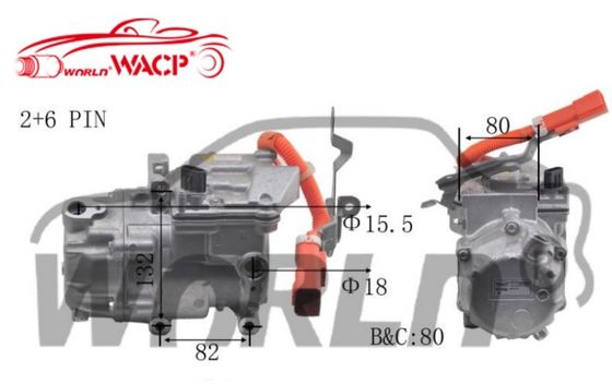 OEM 042200082084 0422000621 Máy nén AC xe điện cho Toyota Prius cho Lexus CT200H 1.8 WXHB004