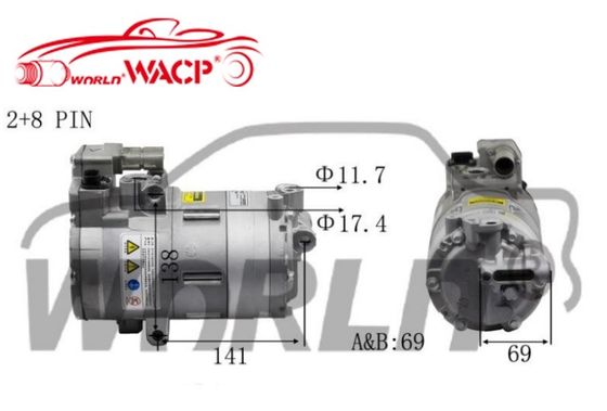 64526998210 Máy nén AC xe điện HVCC33 Auto AC Máy nén điện cho BMW 3/X1/I3 WXHB019