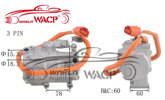 OEM 8837047010 700510539 Máy nén điều hòa không khí điện ES18C Cho Toyota cho Priusi W1 W2 1.5 WXHB002