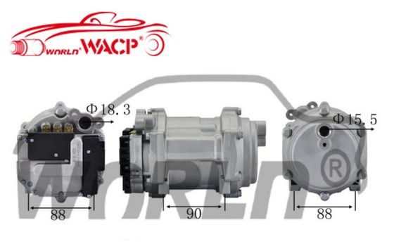 Máy nén AC điện phổ quát cho WXHB055 Bộ phận điều hòa không khí xe WXHB055